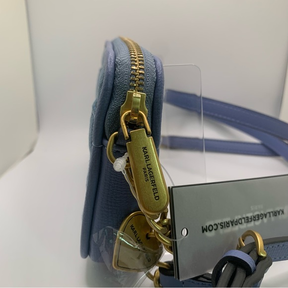 Karl Lagerfeld Paris Karolina Denim Crossbody - Picture 9 of 17